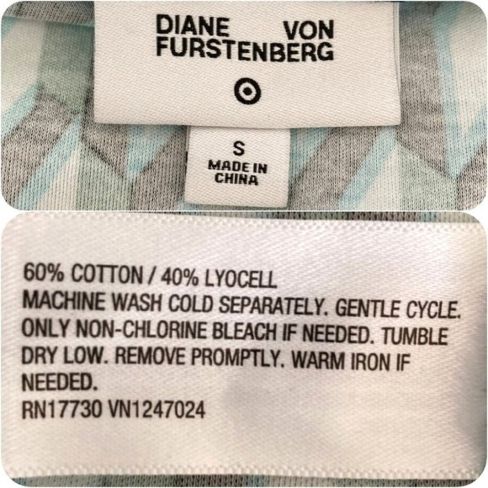 DVF For Target Arrow Geo Long Sleeve Midi Wrap Dress S Green Classic Career - Picture 16 of 17